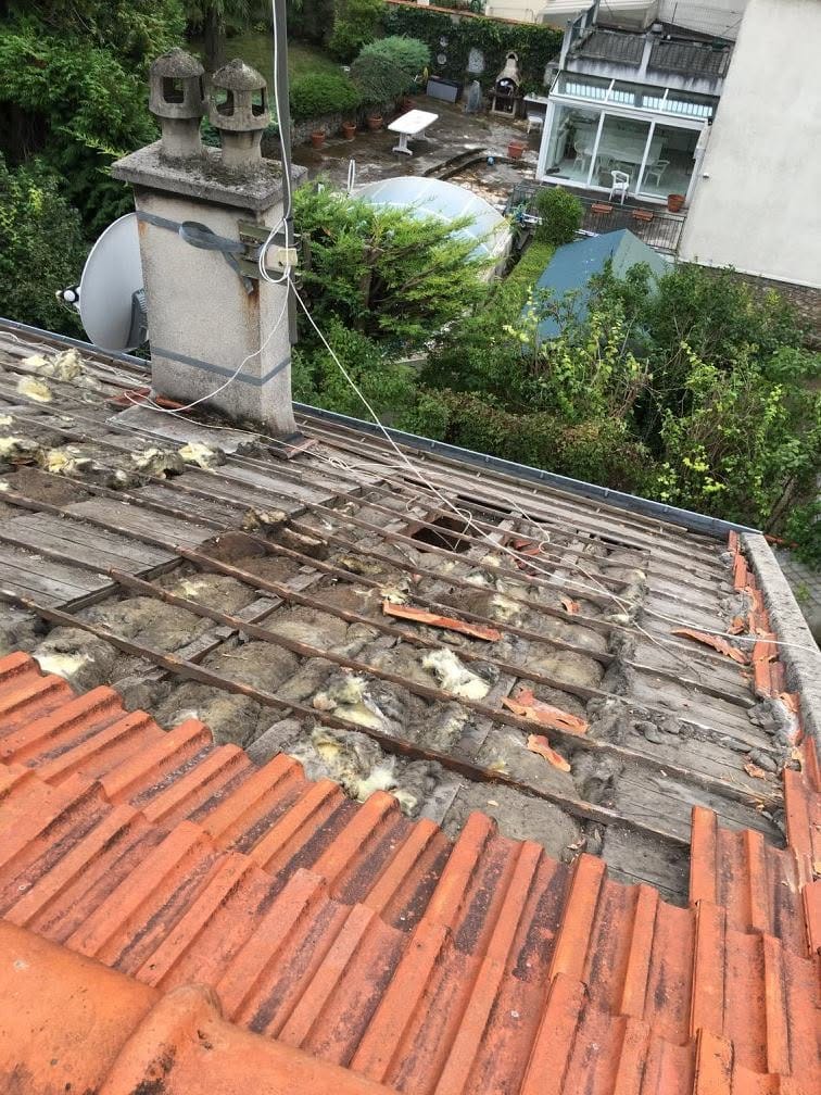 Ravalement de façade avec traitement des murs dégradés