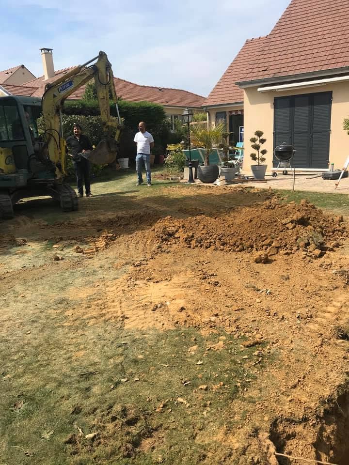 Construction de maison lors de l’élévation des murs